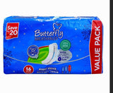 Butterfly Breathables Maxi Thick Pads, Extra Large, 16-Pack