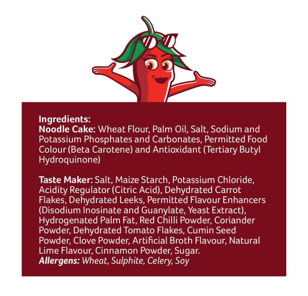 Knorr Noodles Chatt Patta, 6-Pack, 6 X 50g