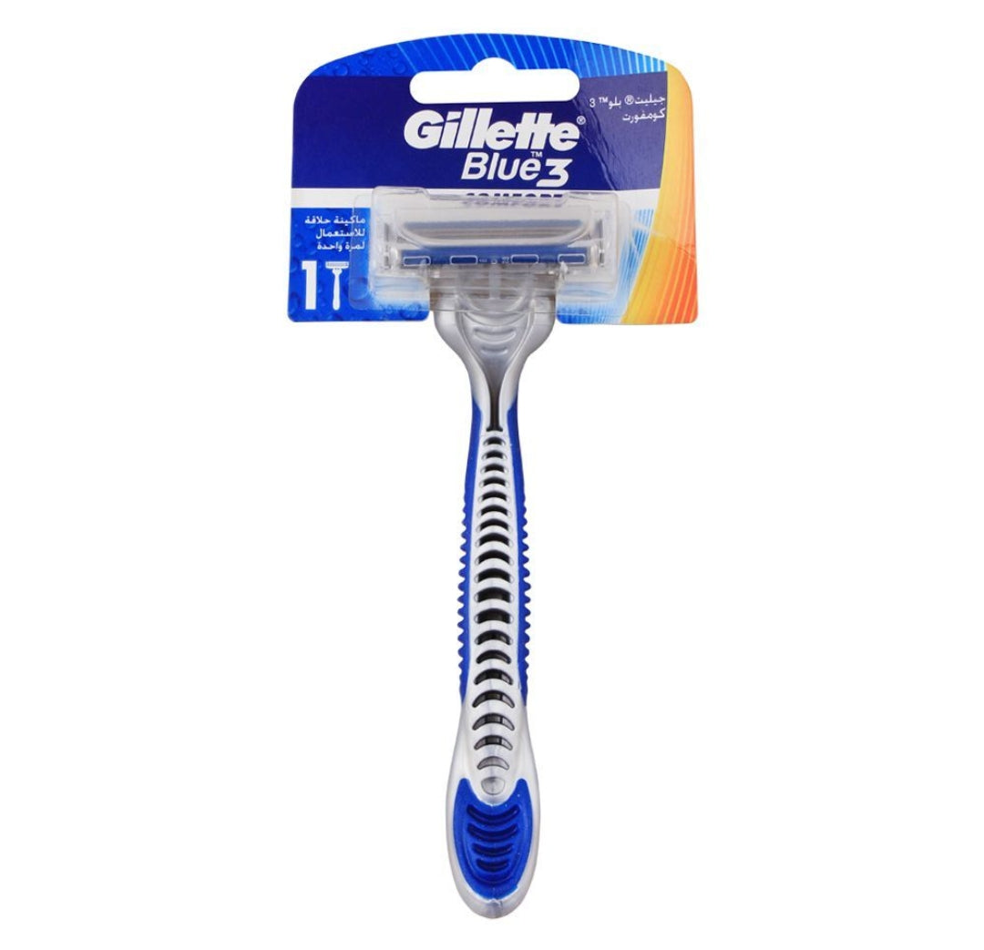 Gillette Blue 3 Comfort Disposable Razor, 1-Pack