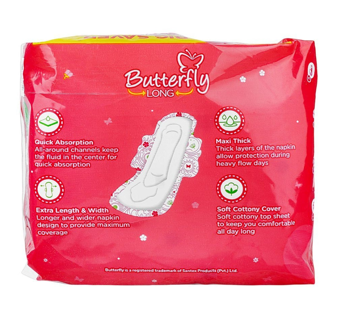 Butterfly Long Maxi Thick Big Saver, XXL, 6-Pads