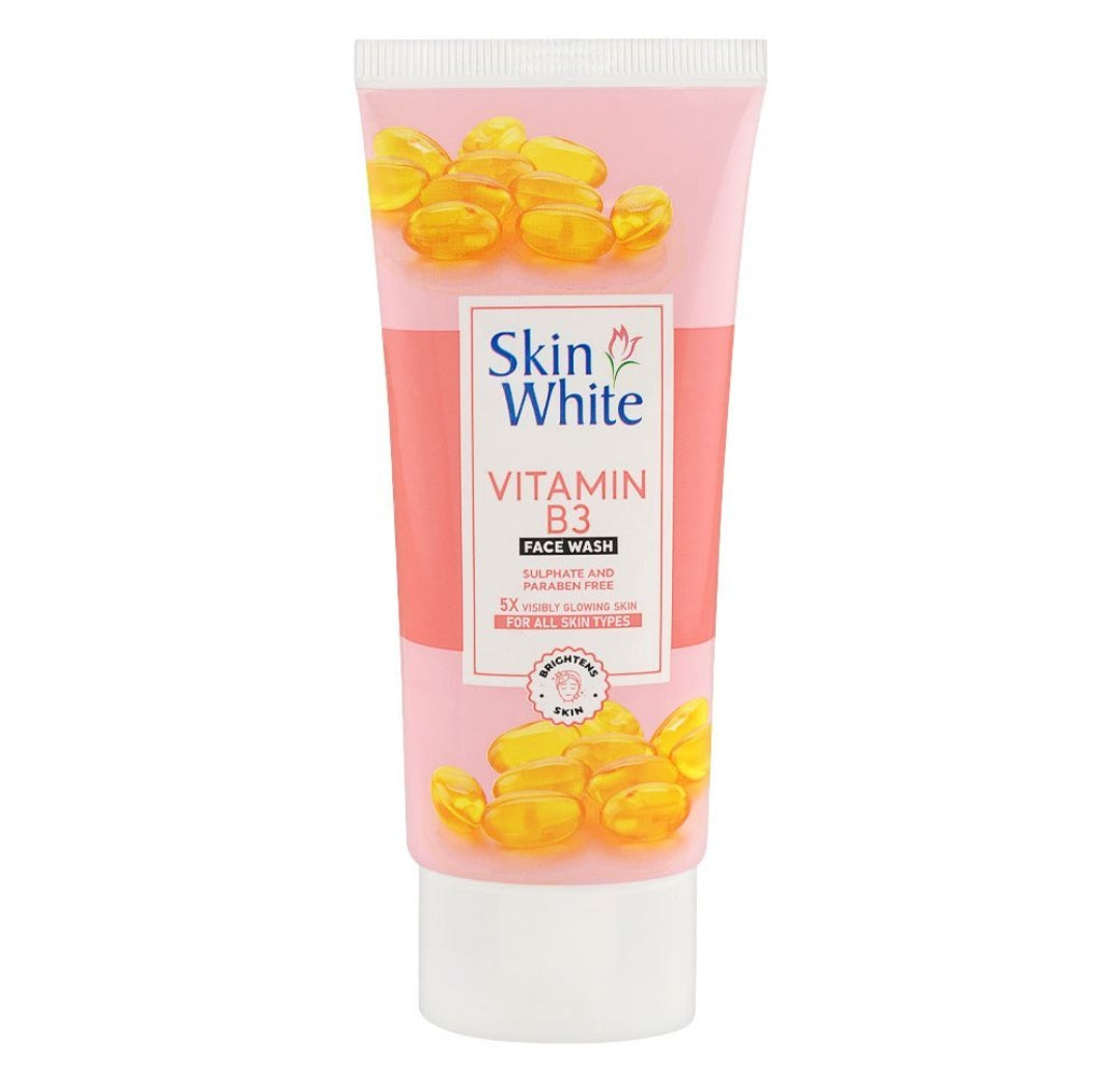 Skin White Vitamin B3 Face Wash, Sulphate & Paraben Free, For All Skin Types, 100g