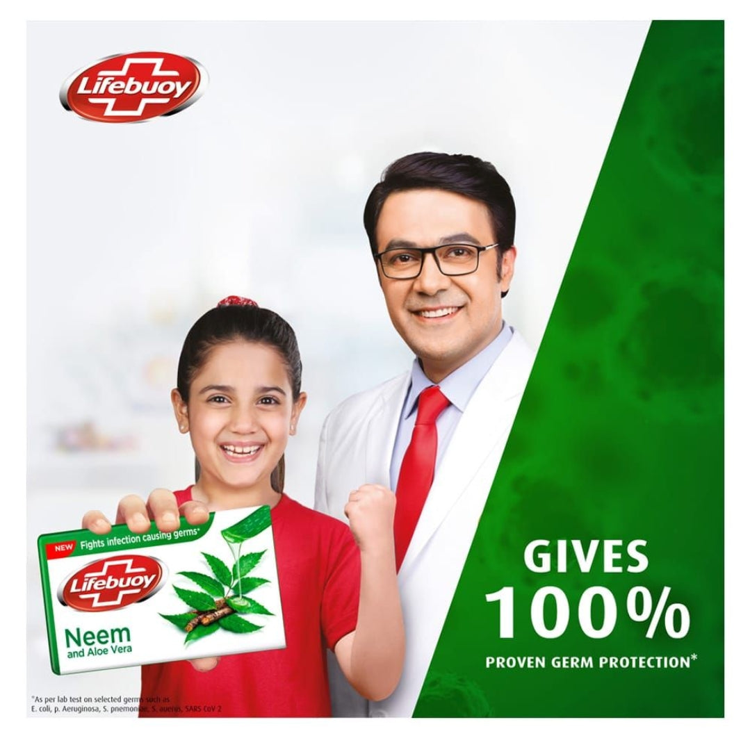 Lifebuoy Natural Neem Green Soap, 130g
