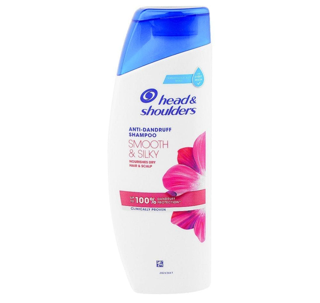 Head & Shoulders Smooth & Silky Anti-Dandruff Shampoo, 185ml