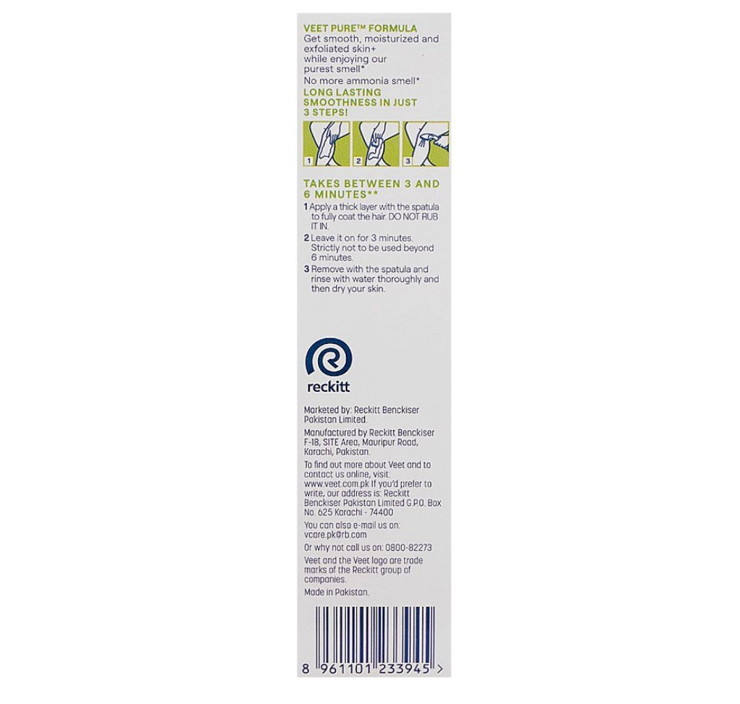 Veet Pure Cucumber Extract Dry Skin Hair Removal Cream, 50ml