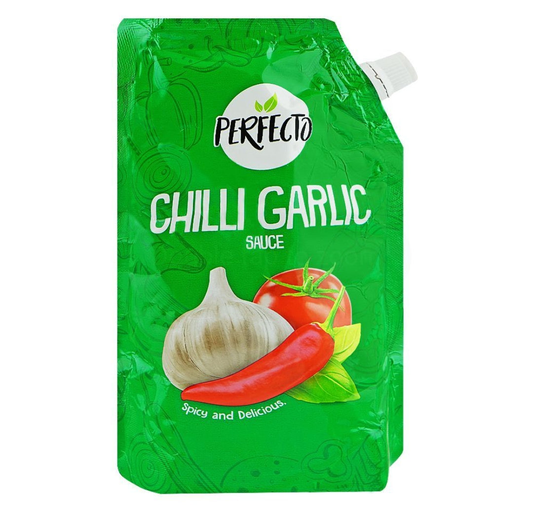 Perfecto Chilli Garlic Sauce, 400g Pouch