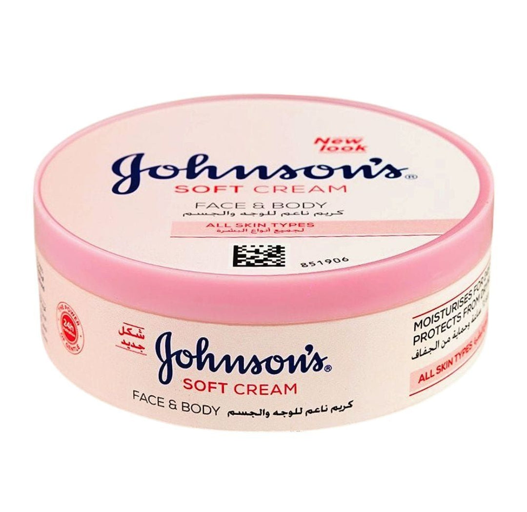 Johnson Face & Body Soft Cream, For All Skin Types, 200ml