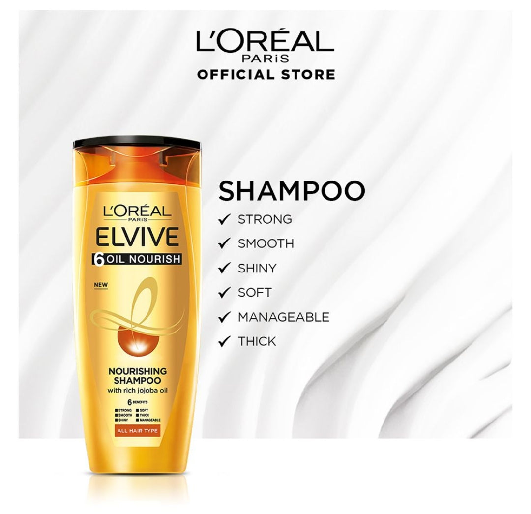 L'Oreal Paris Elvive Hyaluron Moisture 72H Moisture Filling Shampoo, 360ml