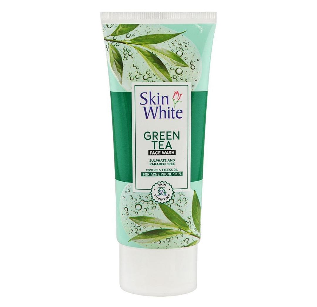 Skin White Green Tea Face Wash, Sulphate & Paraben Free, For Acne Prone Skin, 100g