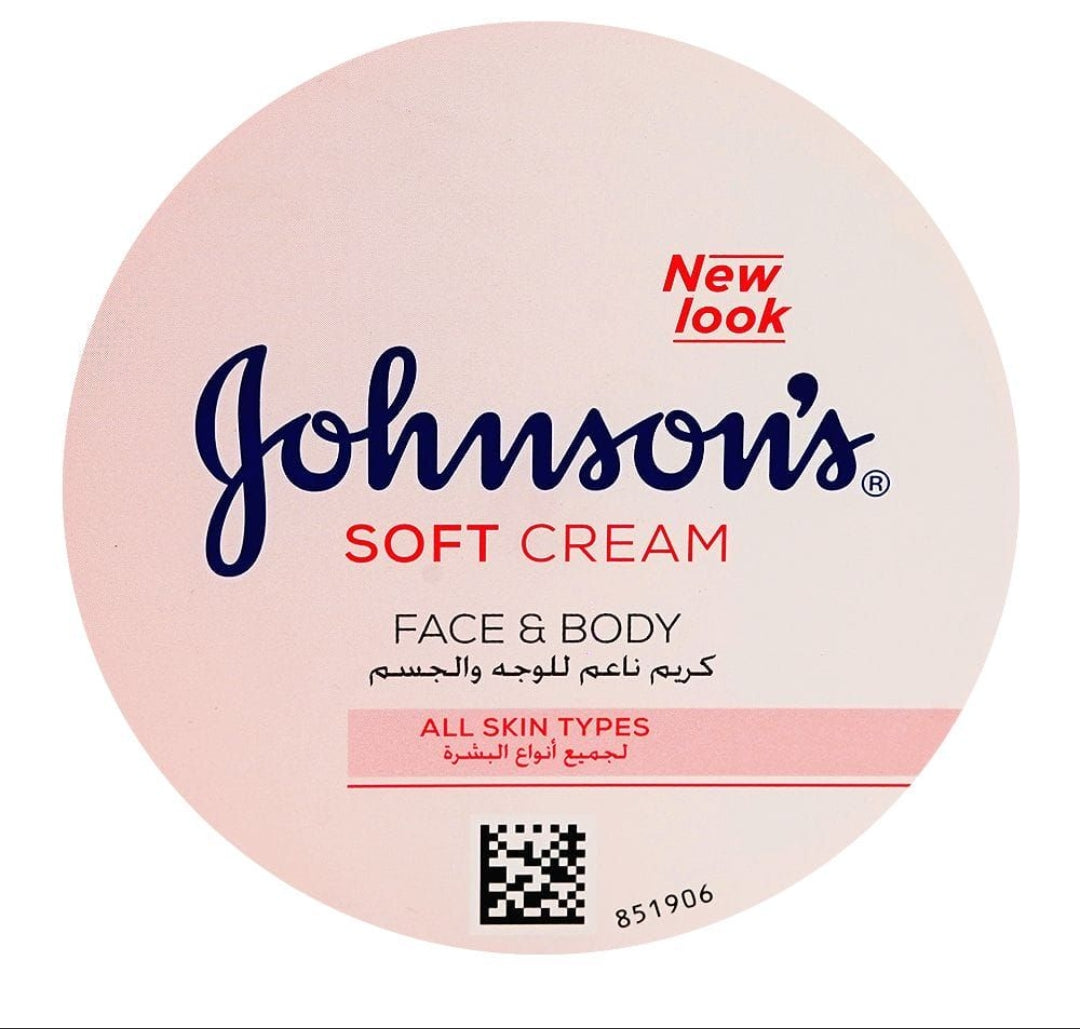 Johnson Face & Body Soft Cream, For All Skin Types, 200ml