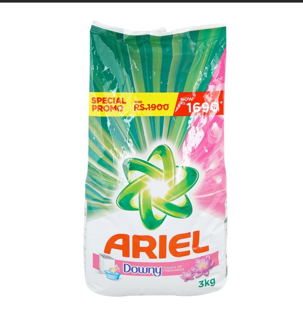 Ariel Downy Touch of Freshness Laundry Detergent Washing Powder, 3kg
