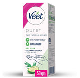 Veet Pure Cucumber Extract Dry Skin Hair Removal Cream, 50ml