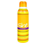 She Is Crazy Body Spray, For Women, 200ml