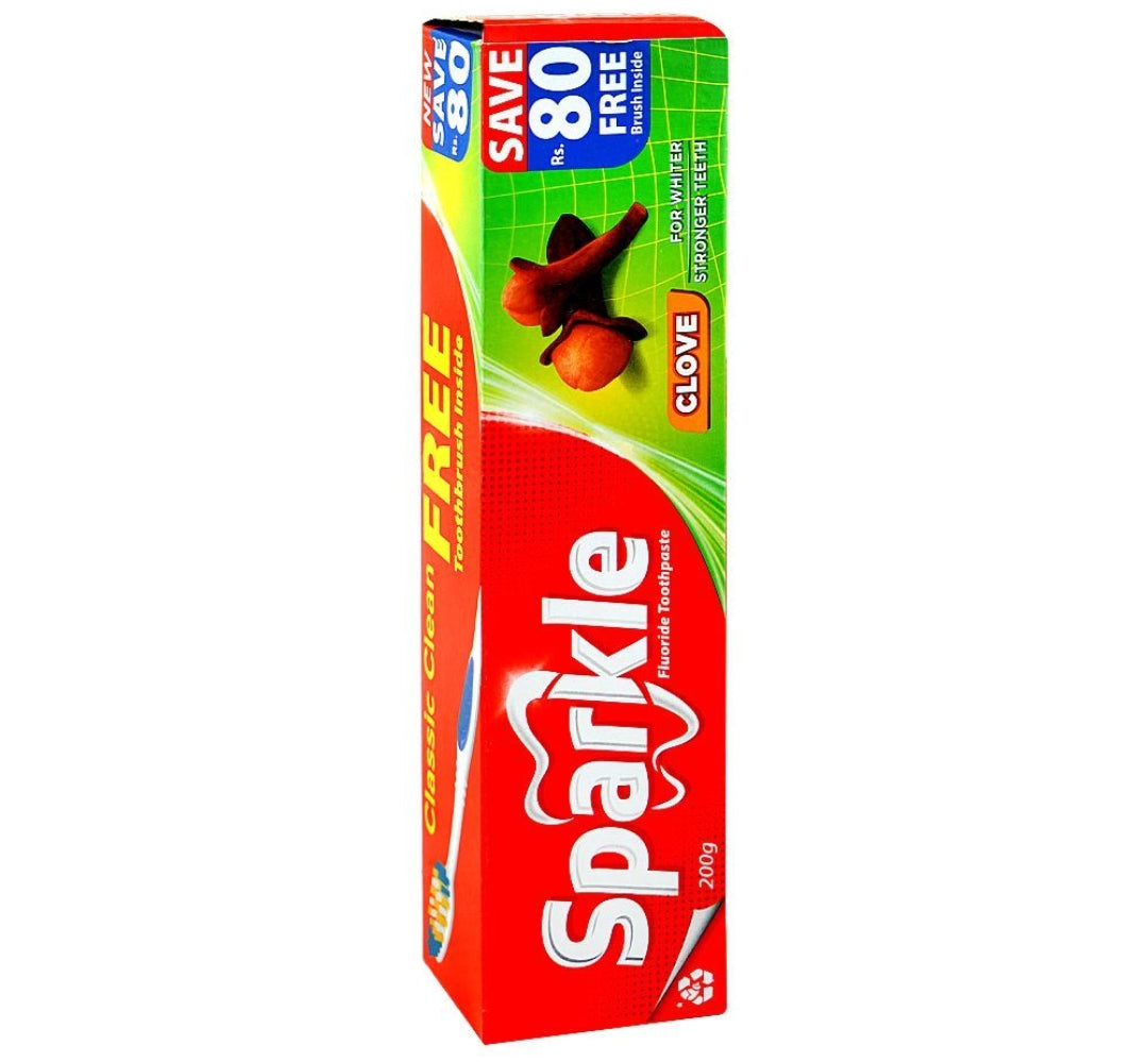 Colgate Sparkle Tooth Paste, 200g, Brush Pack Save Rs.80/-