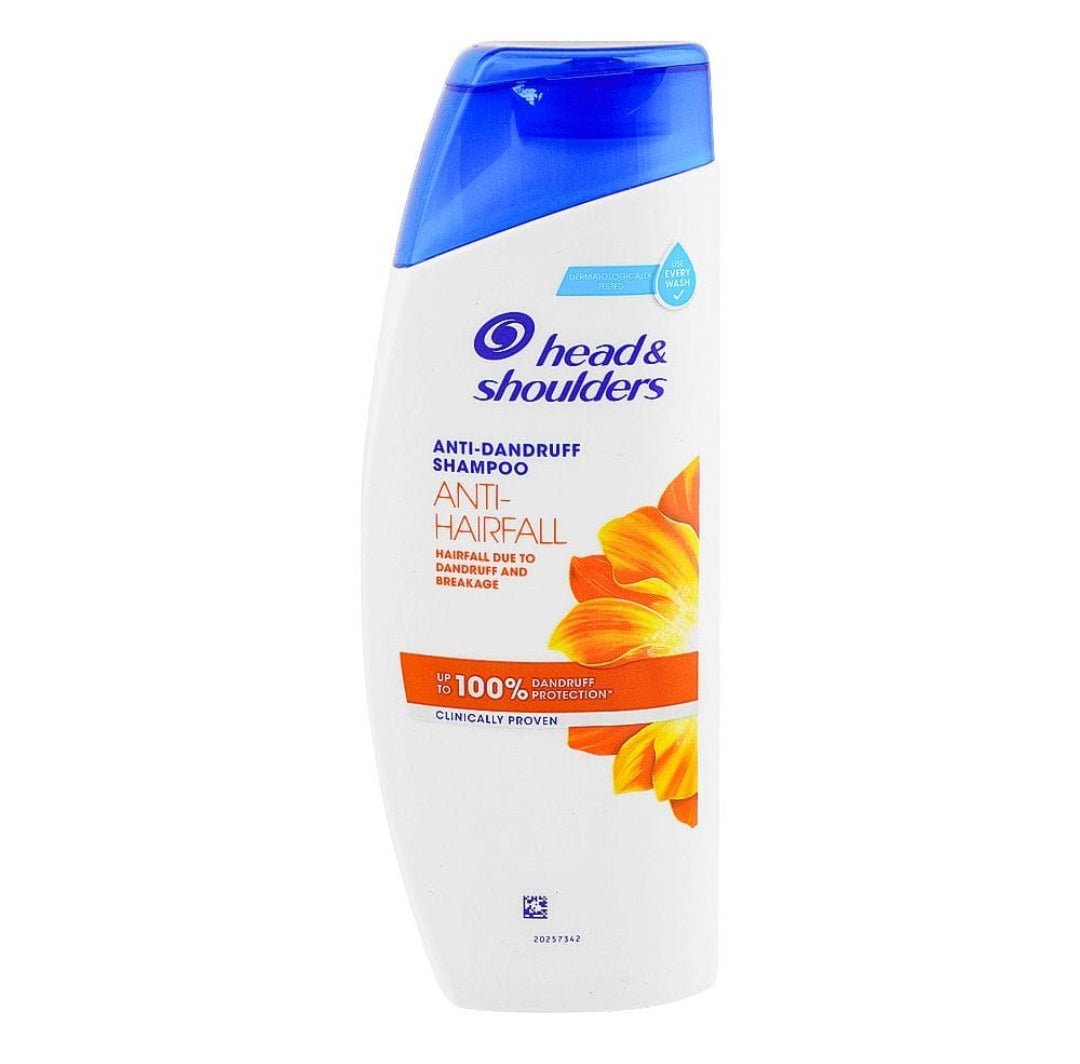Head & Shoulders Anti-Hairfall Anti-Dandruff Shampoo, 185ml