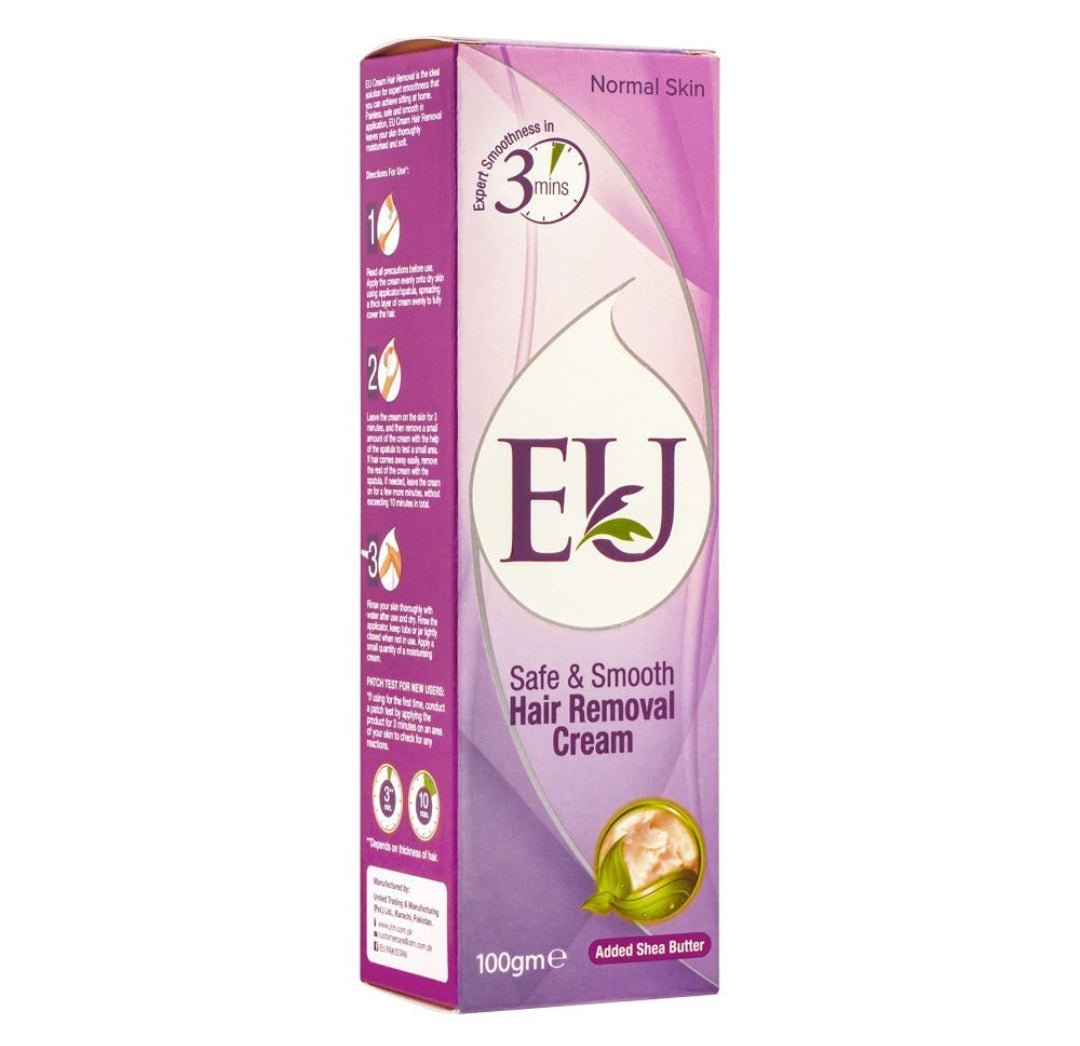 Eu Safe & Smooth Normal Skin Hair Removal Cream, 100gm