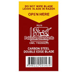 Treet Carbon Steel Double Edge Blade, 10-Pack