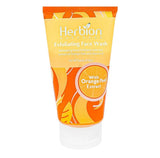 Herbion Orange Exfoliating Face Wash With Peppermint Oil and Vitamin E, For All Skin Types, 100ml