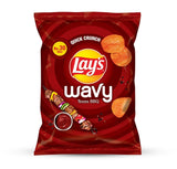 Lay's Wavy BBQ Potato Chips 23g