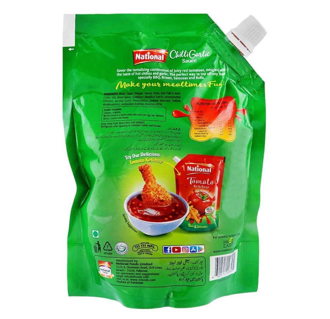 National Chilly Garlic Pouch 500gm