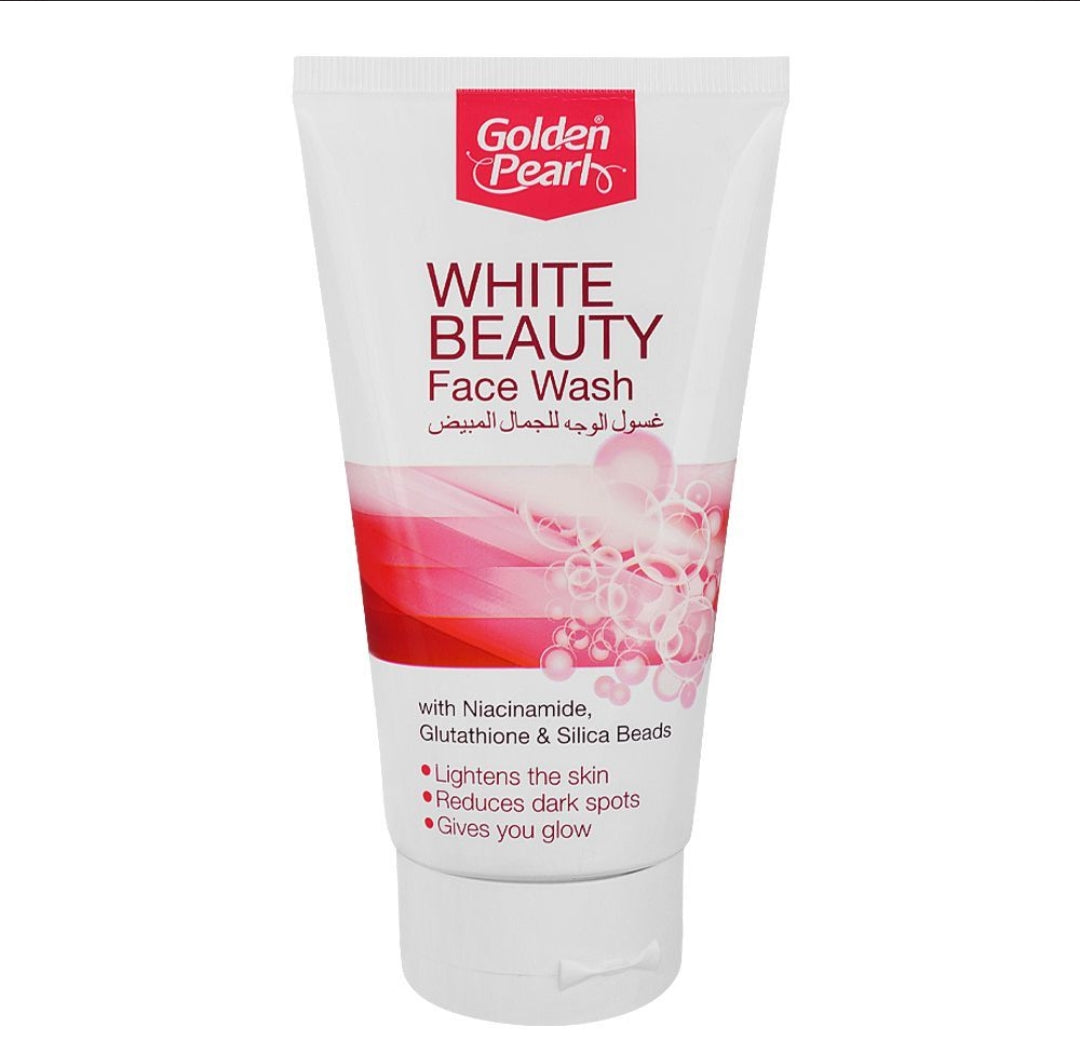 Golden Pearl White Beauty Face Wash With Niacinamide and Glutathione, 150ml