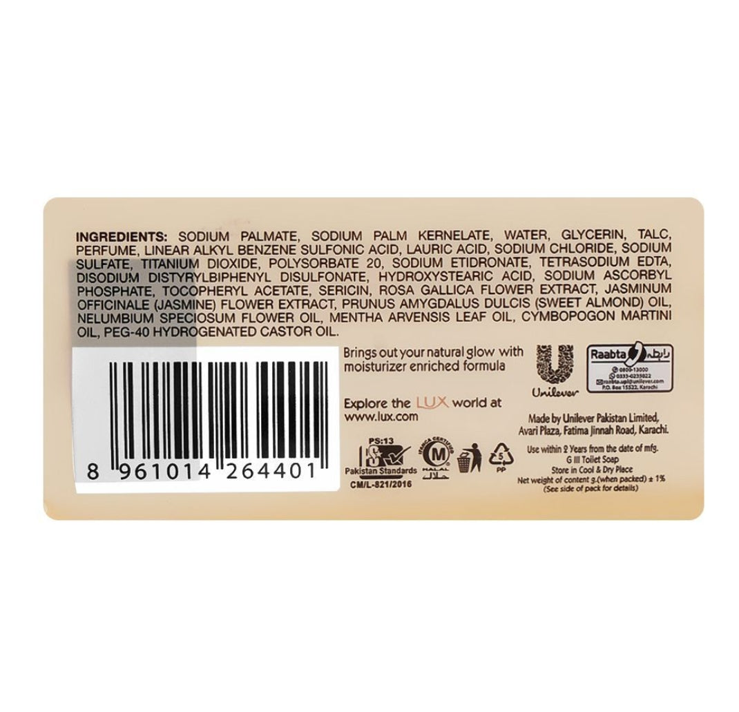 Lux Velvet Glow Jasmine White Soap Trio Pack, 3x128g