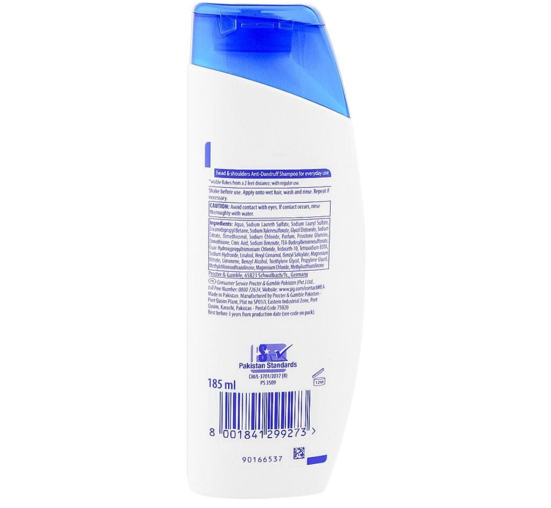 Head & Shoulders Smooth & Silky Anti-Dandruff Shampoo, 185ml