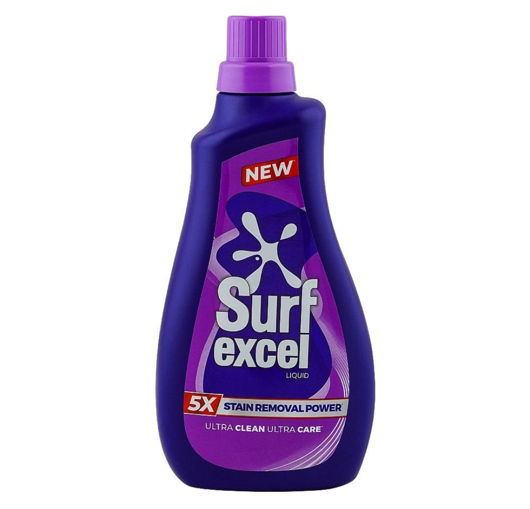 Surf Excel 5x Stain Removal Power Liquid, 450ml Refill Pouch