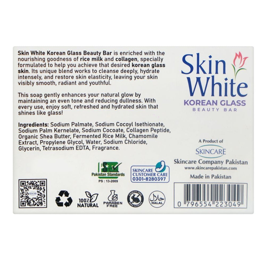Skin White Korean Glass Beauty Soap, 120g