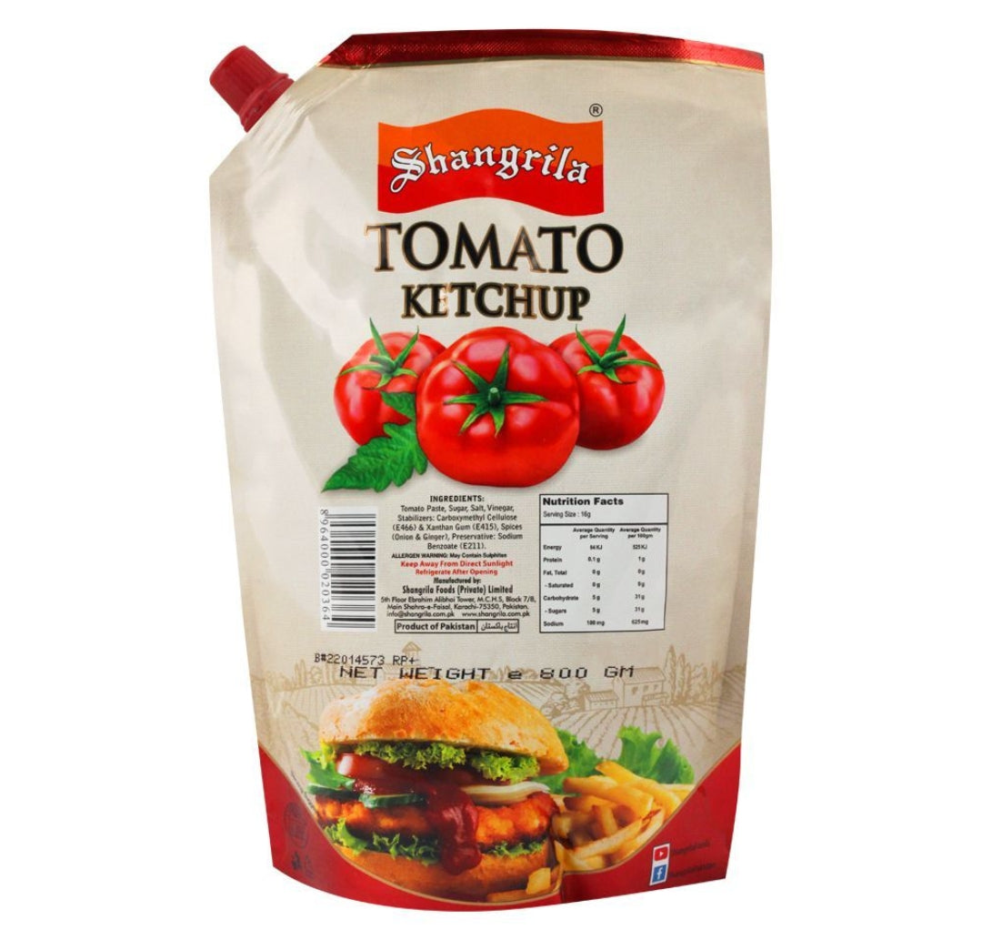 Shangrila Ketchup Pouch, 800g