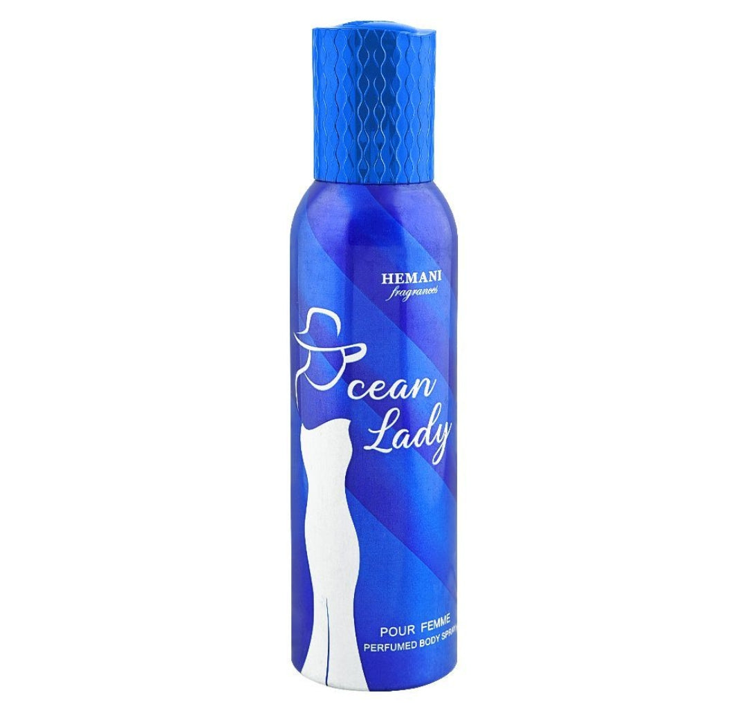 Hemani Ocean Lady Perfumed Deodorant Body Spray, For Women, 200ml
