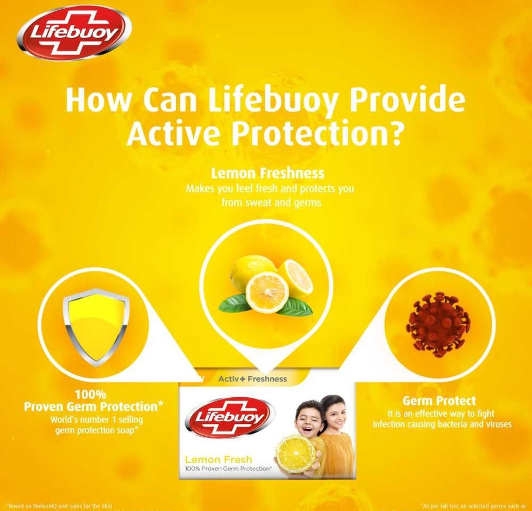 Lifebuoy Lemon Fresh With Activ Silver Soap, Value Pack 3x112g