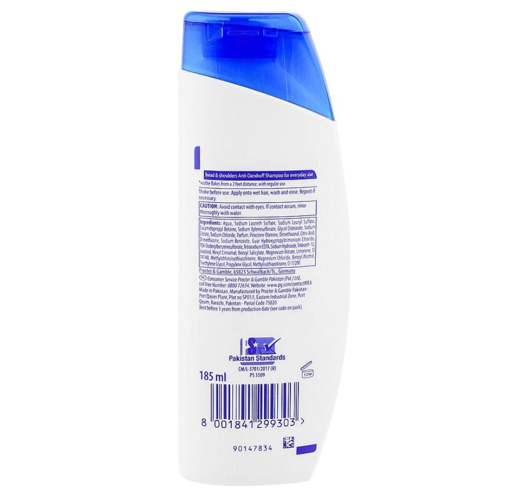 Head & Shoulders Anti-Hairfall Anti-Dandruff Shampoo, 185ml