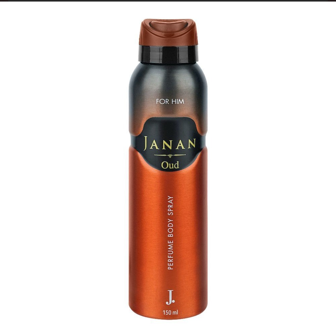 Junaid Jamshed J. Janan Oud Perfume Body Spray, For Men, 150ml