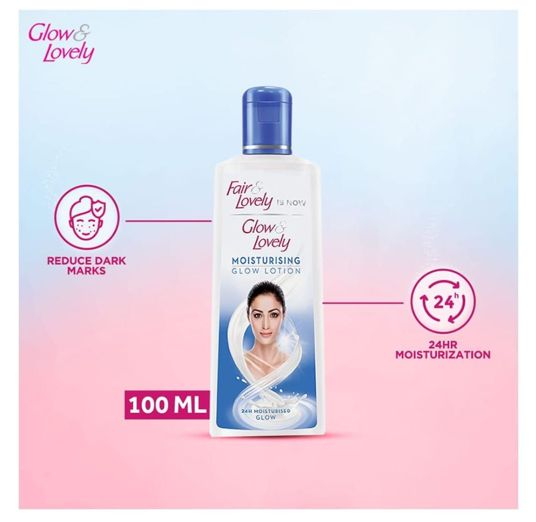 Fair & Lovely Is Now Glow & Lovely Moisturising Glow Lotion, 100ml