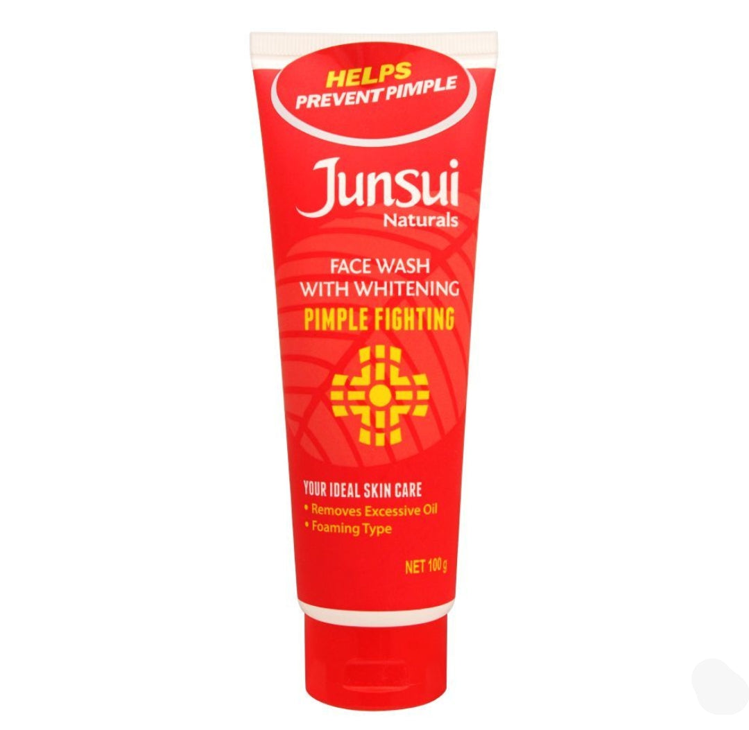 Junsui Pimple Fighting Whitening Face Wash With Whitening, 100g