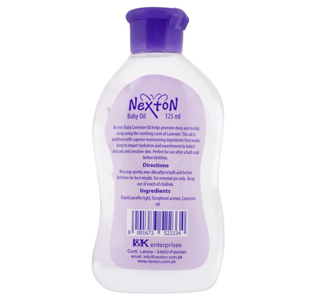 Nexton Sleep Time Baby Oil, Lavender, 125ml