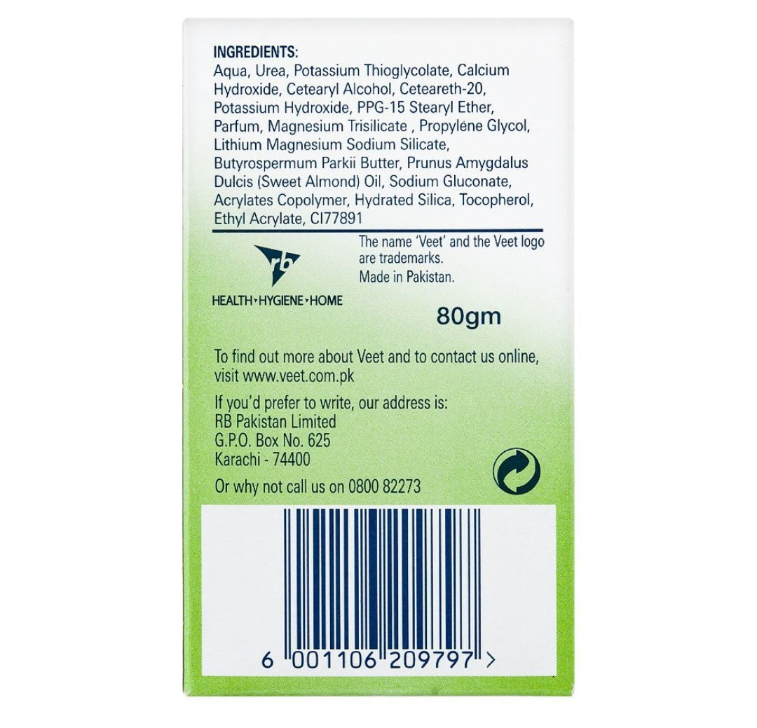 Veet Silky Fresh Hair Removal Lotion, Body & Legs, Dry Skin, 80g