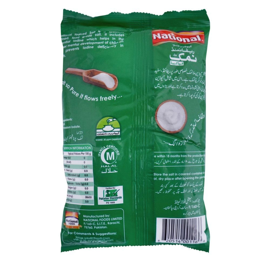 National Iodized Salt, 800g
