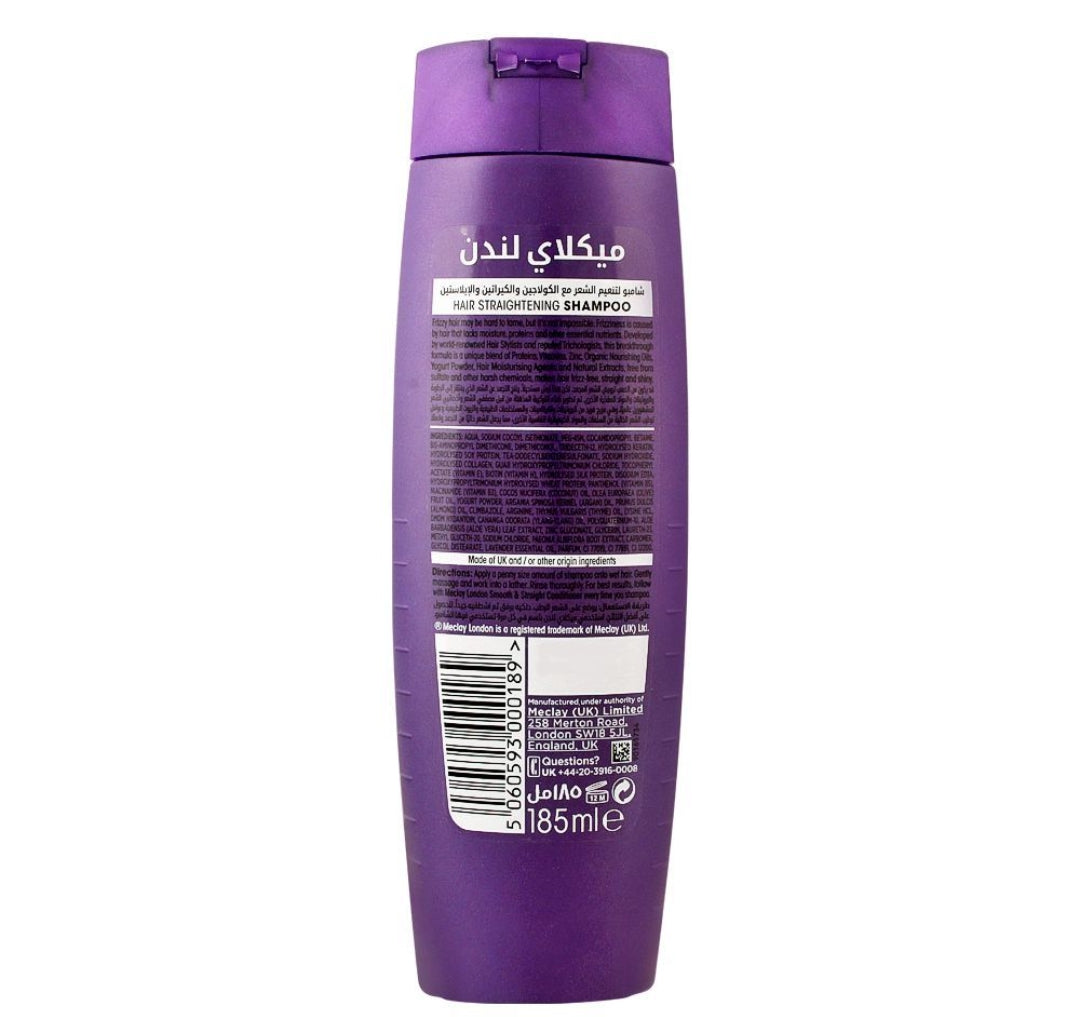 Meclay London Collagen Keratin Elastin Smooth & Straight Shampoo, 360ml