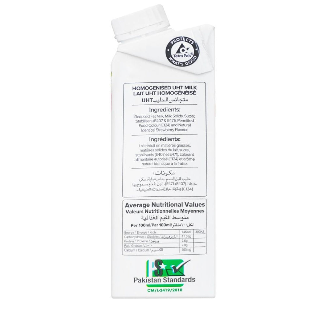 Pakola Strawberry Flavored Milk, 235ml