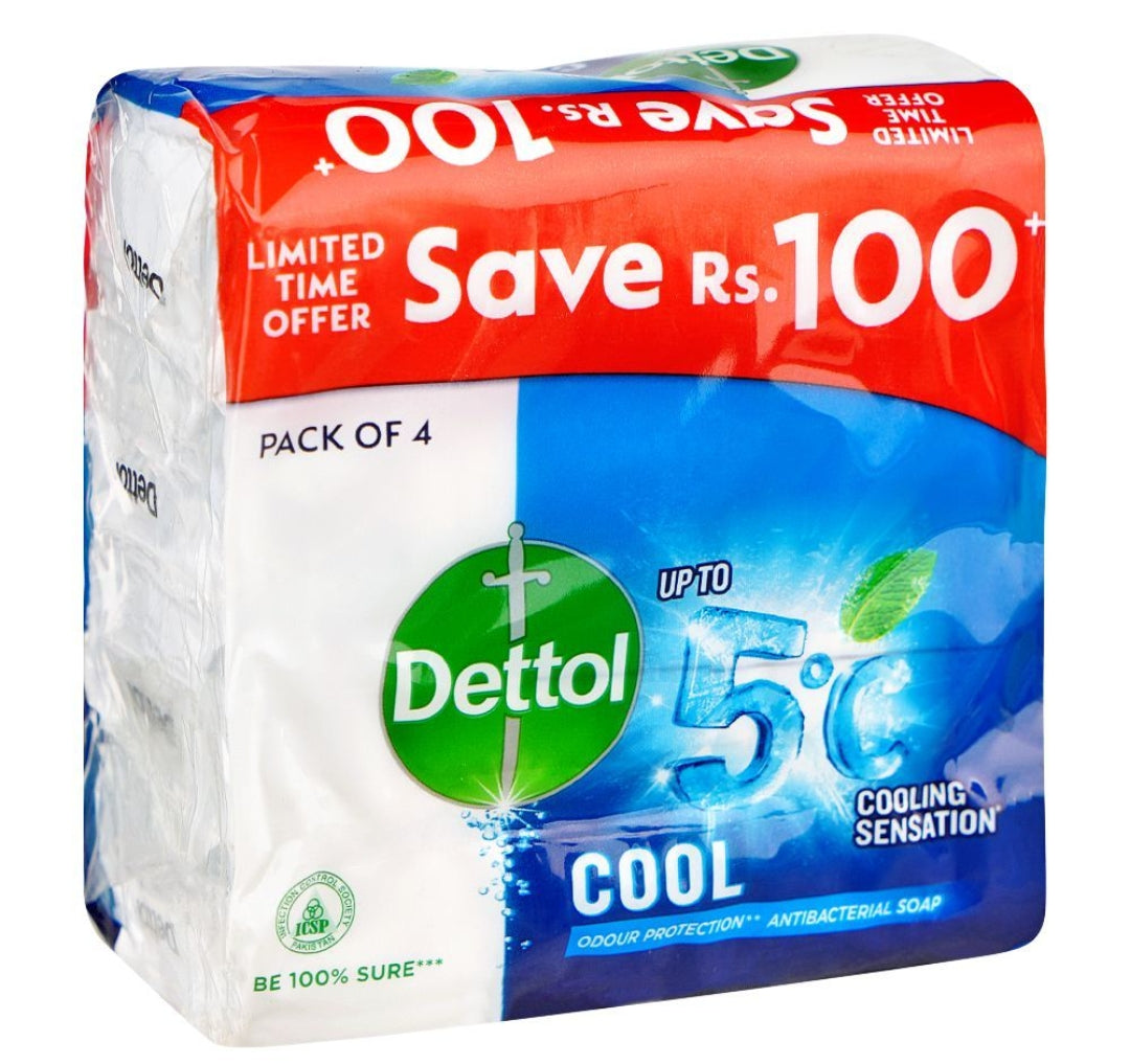 Dettol Cool Soap, 4x110g