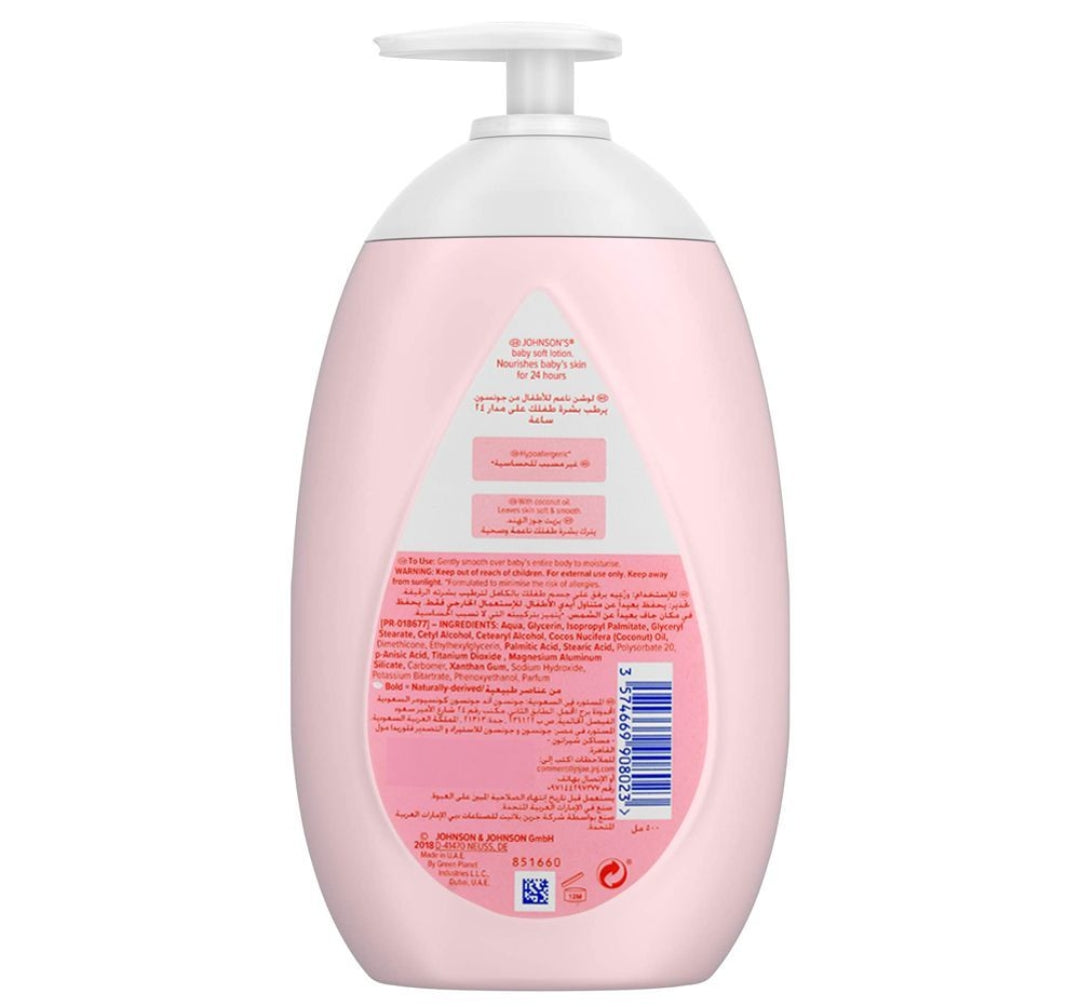 Johnson's Baby Soft Lotion, Paraben Free, UAE, 500ml