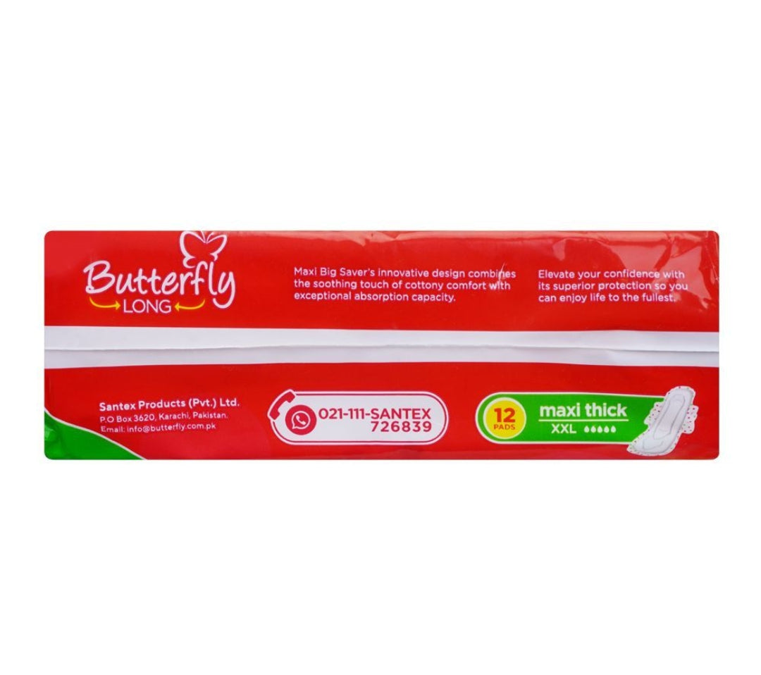 Butterfly Breathables Maxi Thick, XXL, 12-Pack