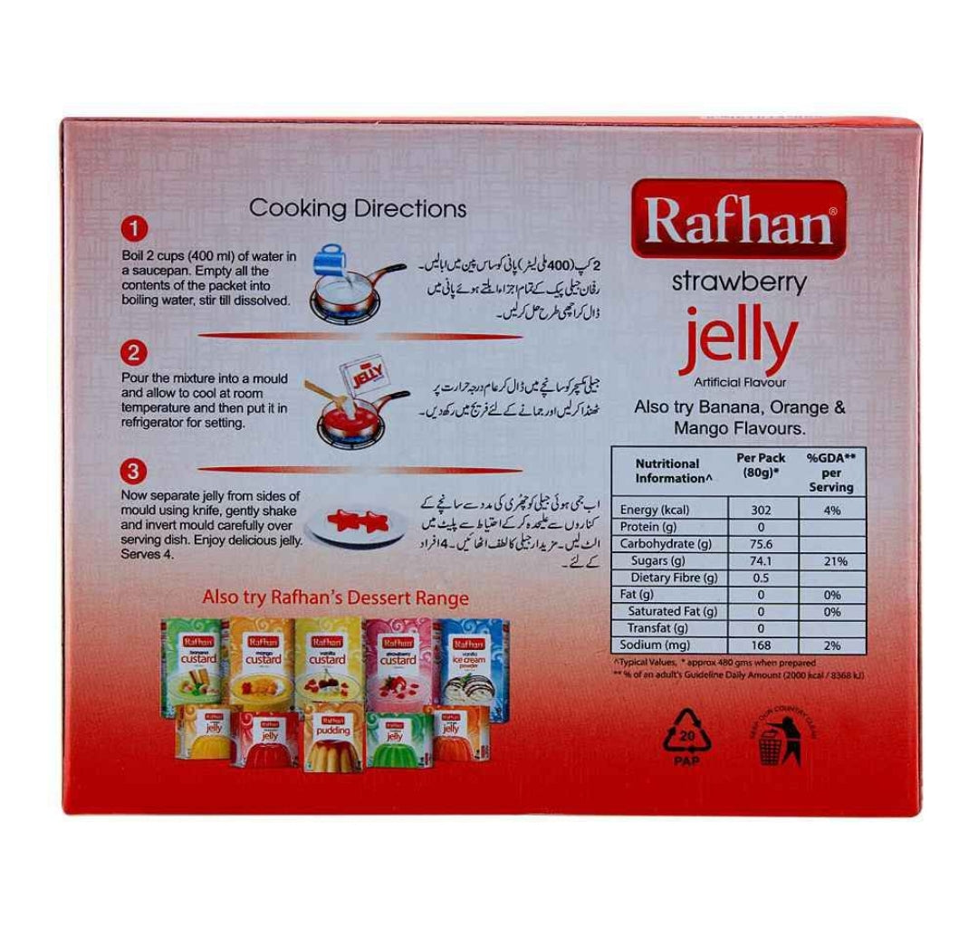 Rafhan Strawberry Jelly Powder 80g