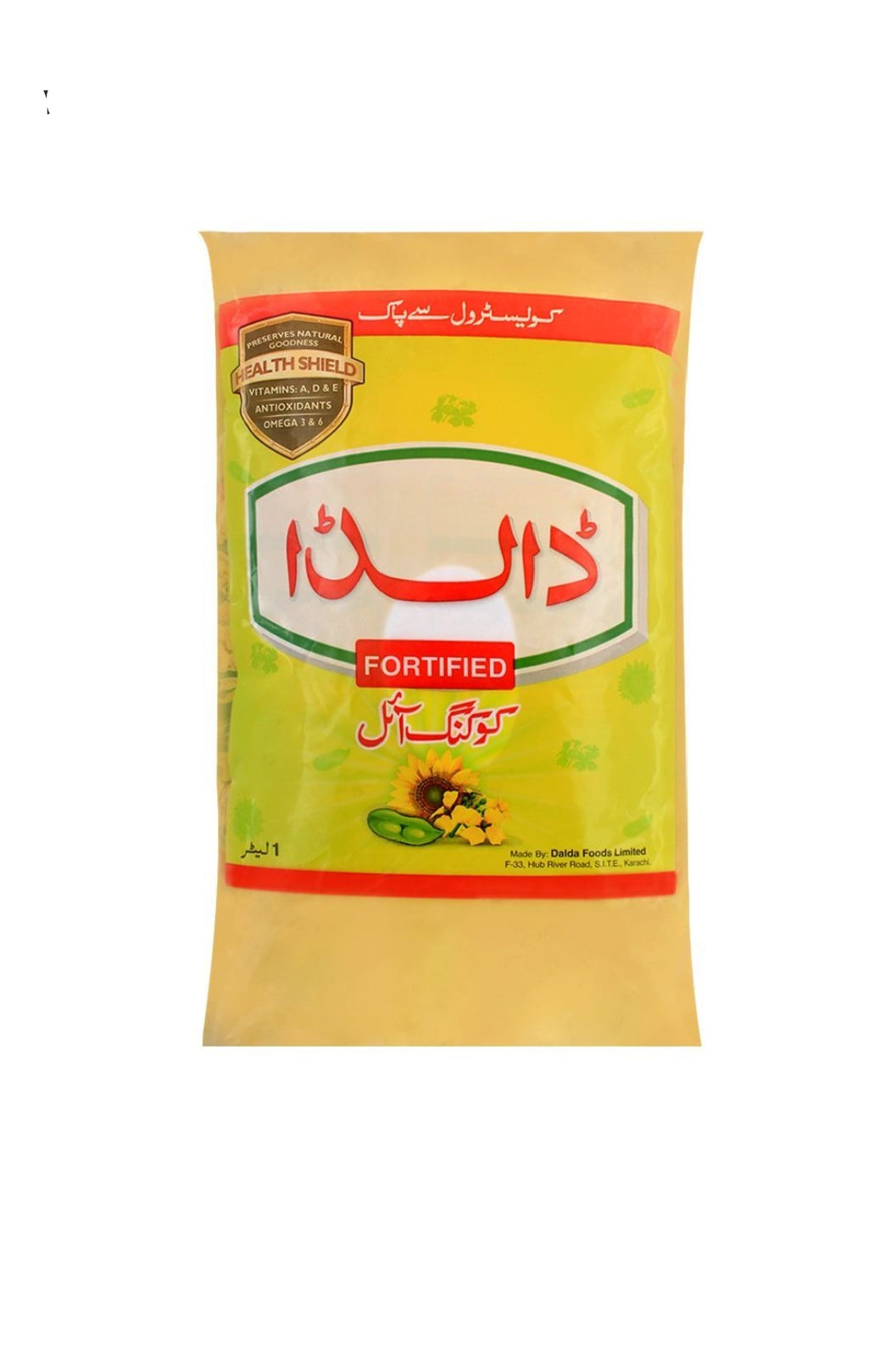 Dalda Fortified Cooking Oil Pouch, 1 ltr
