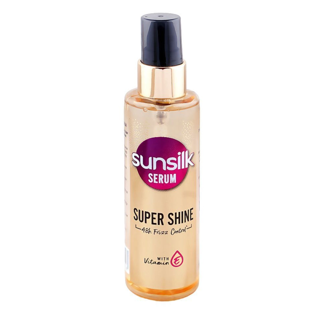 Sunsilk Super Shine 48 Frizz Control With Vitamin E Serum, For Frizzy Hair, 92ml