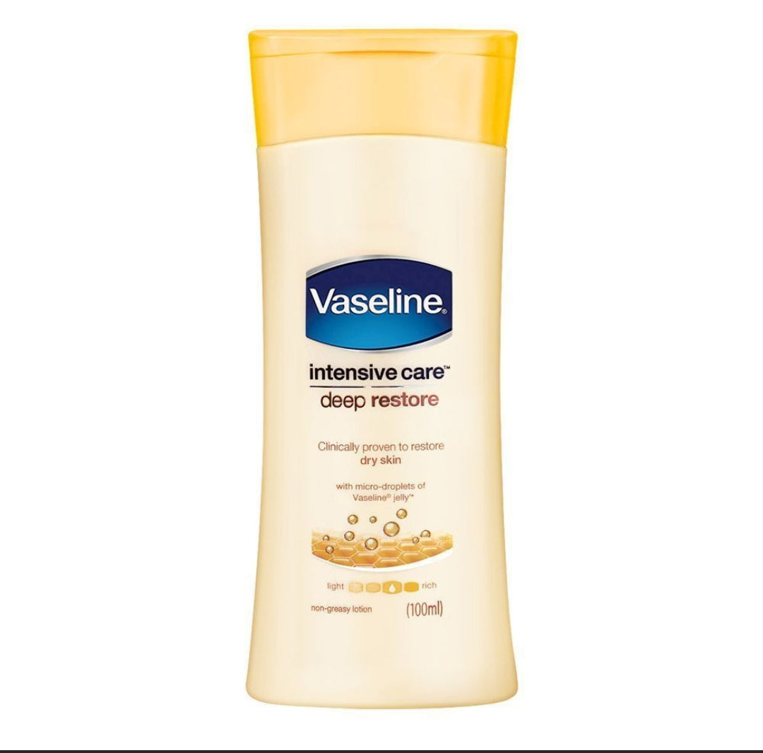 Vaseline Intensive Care Deep Restore Body Lotion, For Dry Skin, 100ml