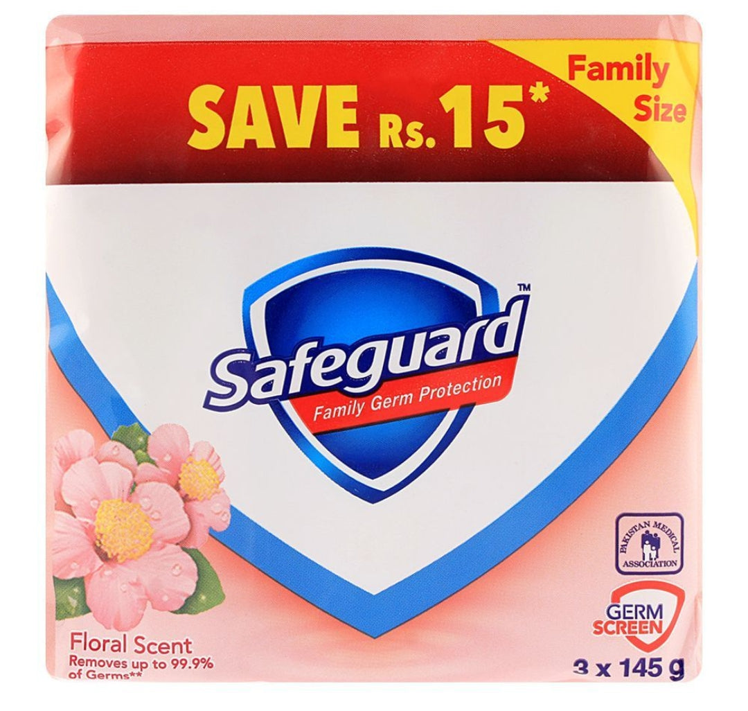 Safeguard Soap Floral Scent 3-Pack 145gm Value Pack