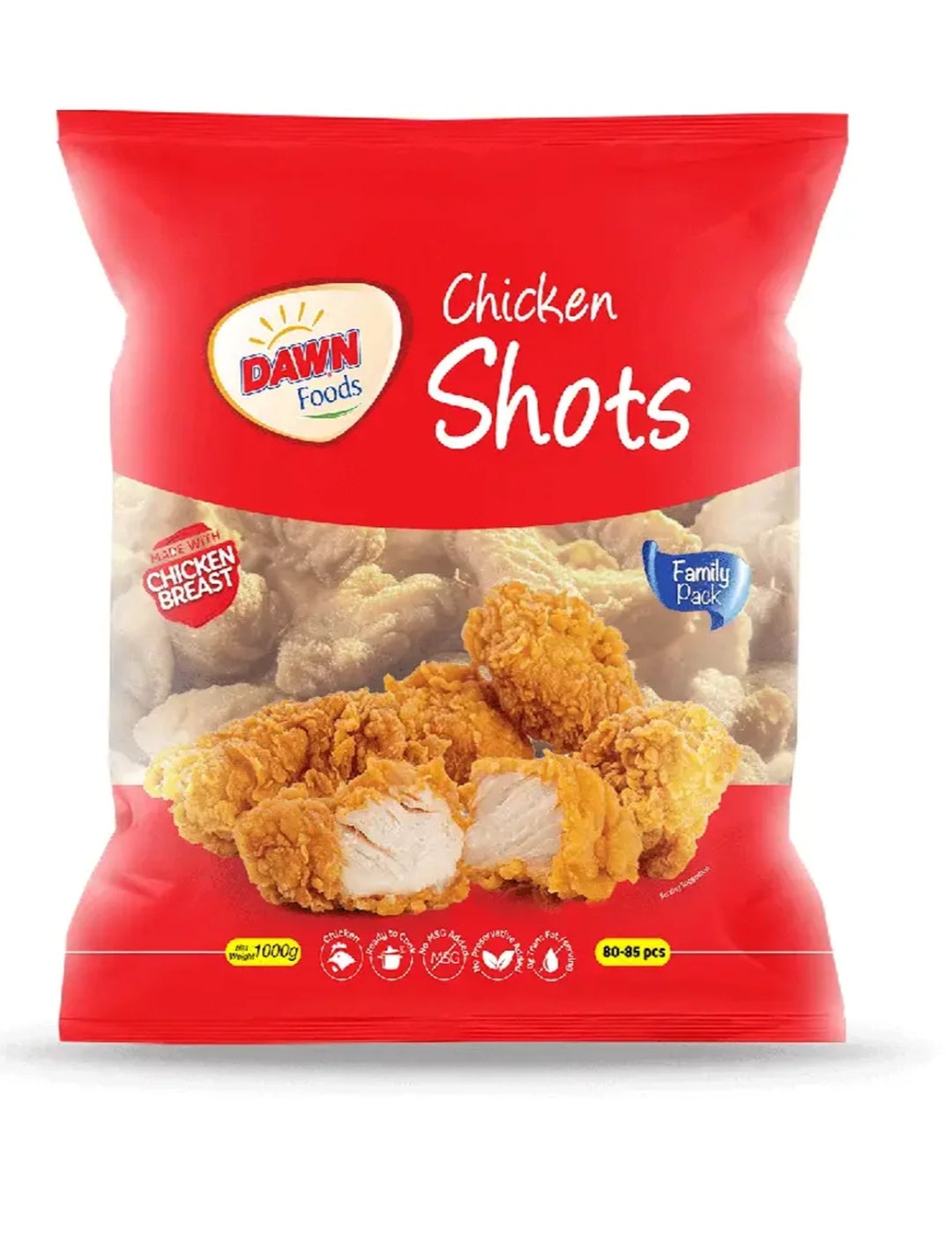 Dawn Chicken Shots, 64-68 Pieces, Value Pack, 780g
