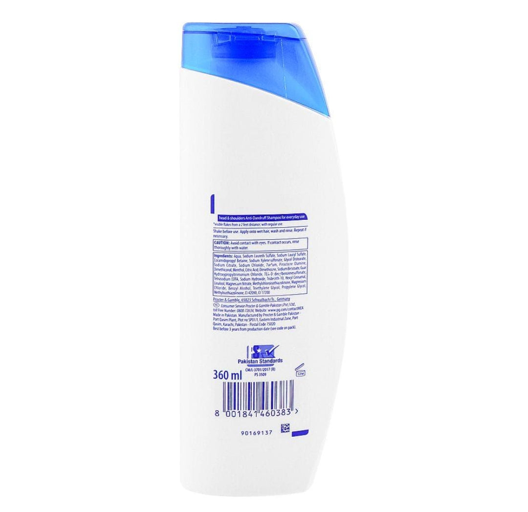 Head & Shoulders Menthol Refresh Anti-Dandruff Shampoo, 360ml